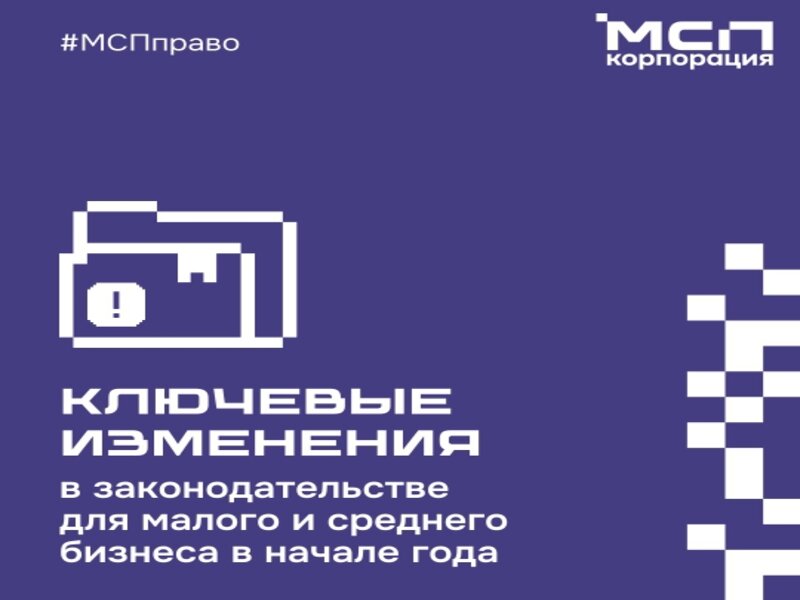 Что меняется в законодательстве в малом и среднем бизнесе  в 2025 году?.